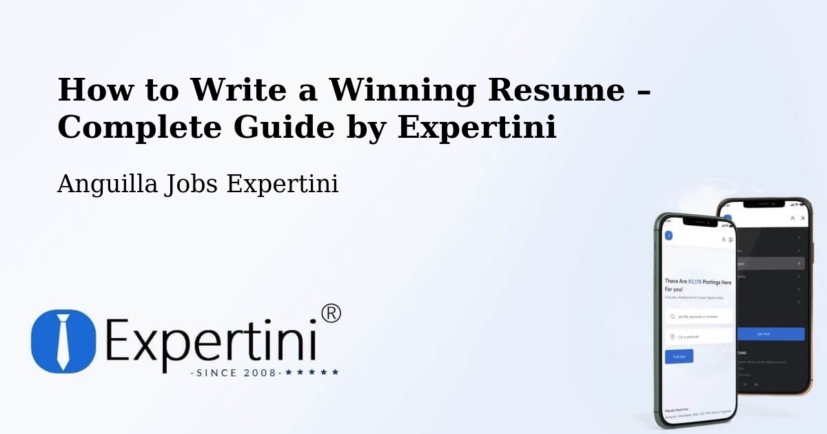 Resume Writing Guide for Job Seekers – Anguilla - Anguilla Jobs Expertini